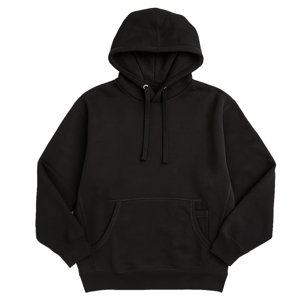 Black Blank Hoodie