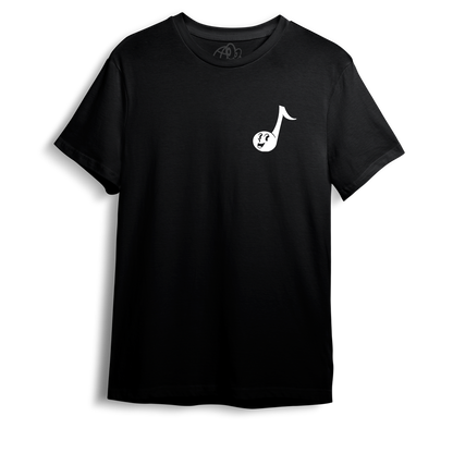 T-shirt avec une note de musique joyeuse