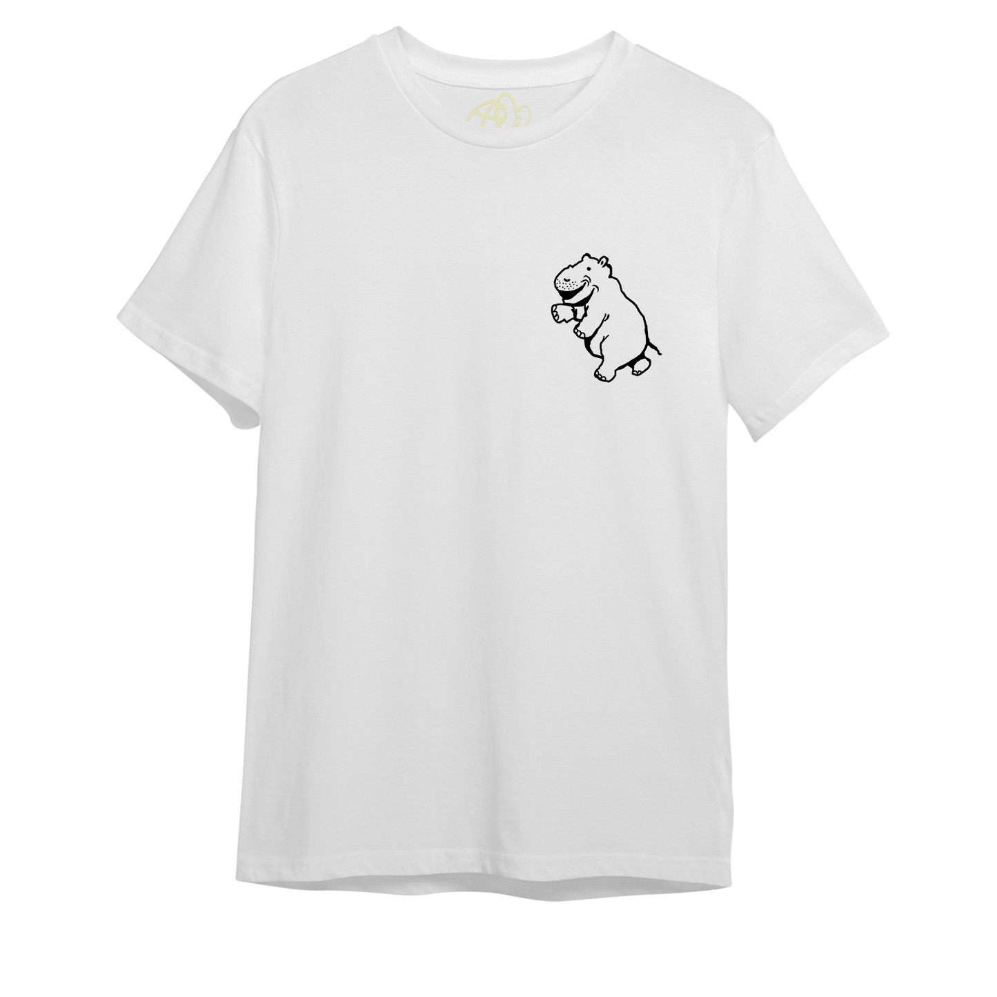 T-shirt hippopotame qui court